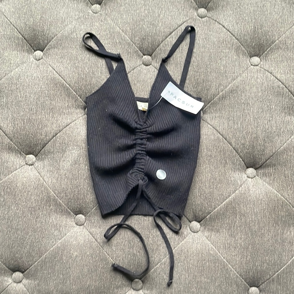 Small black LA hearts tank